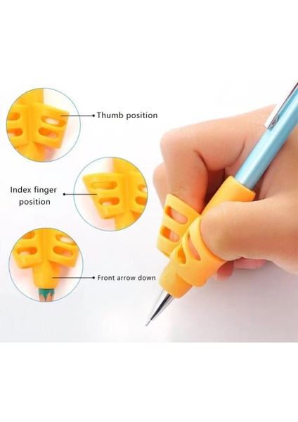 Mavi Stil Ldren's Yazma Kalem Pot Tutucu Çocuklar Silikon Kalem Destekli Kavrama Duruş Ortezi Öğrencileri Uygulamayı Öğrenin (Yurt Dışından) indirimleri