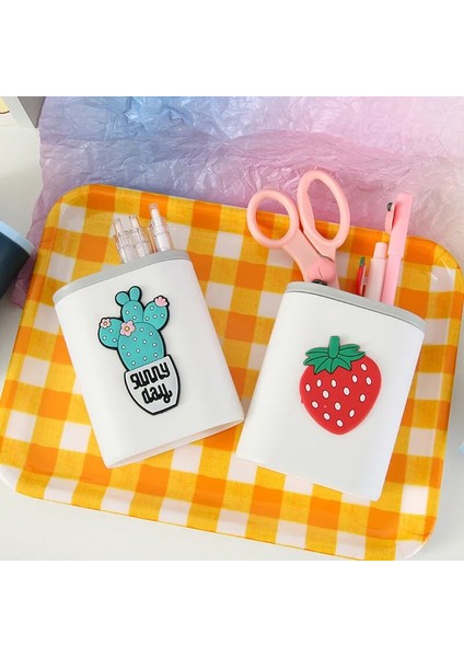 Ben Stil Karikatür Plastik Masaüstü Kalem Kalemlik Kawaii Ofis Masası Organizatör Makyaj Depolama Çeşitli Eşyalar Kutusu Kırtasiye Okul Malzemeleri (Yurt Dışından) modelleri