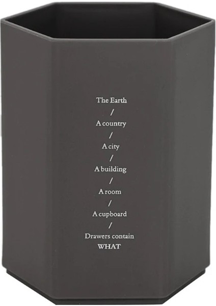No.1 Tarzı Yaratıcı Çok Amaçlı Altıgen Tasarım Kalemlik Öğrenci Kırtasiye Tutacağı Metal Kalemlik Ev Ofis Için Büyük Kapasiteli (Yurt Dışından)