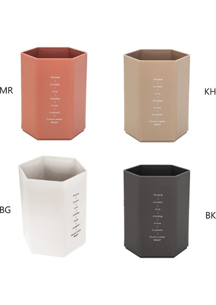 No.1 Tarzı Yaratıcı Çok Amaçlı Altıgen Tasarım Kalemlik Öğrenci Kırtasiye Tutacağı Metal Kalemlik Ev Ofis Için Büyük Kapasiteli (Yurt Dışından) fiyatları