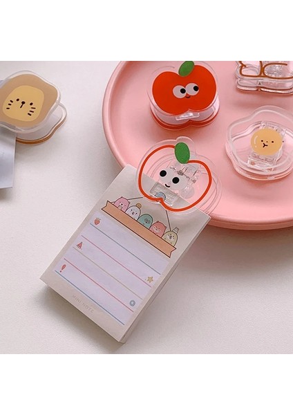 H10-DOSYA Klipleri Stili Sevimli Karikatür Yumurta Çiçek Dosya Klasörü Plastik El Hesabı Dekoratif Klip Çok Fonksiyonlu Ofis Kırtasiye Veri Sabitleme Klipsi (Yurt Dışından) fırsatları