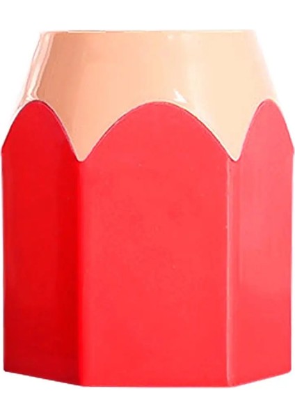 Kırmızı Stil Vodool Kalem Vazo Pot Makyaj Fırçası Tutucu Kırtasiye Masa Konteyner Ofis Malzemeleri Öğrenci Için Renkli Yaratıcı Kalemlik Yeni (Yurt Dışından)