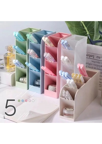 Küçük Stil Siyah Stil Büyük Kapasiteli Sevimli Masa Kalemlik Kalem Makyaj Saklama Kutusu Masaüstü Organizatör Standı Durumda Okul Ofis Kırtasiye (Yurt Dışından) fiyatları