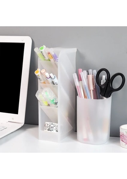 Küçük Stil Siyah Stil Büyük Kapasiteli Sevimli Masa Kalemlik Kalem Makyaj Saklama Kutusu Masaüstü Organizatör Standı Durumda Okul Ofis Kırtasiye (Yurt Dışından) indirimleri