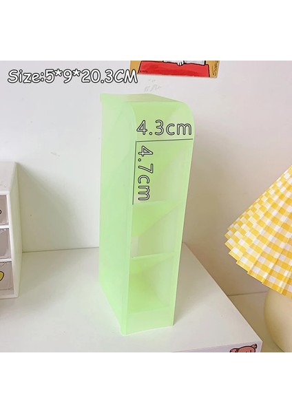 A2 Stili Yeni Kawaii Acıbadem Kurabiyesi Renk 4 Gird Masaüstü Organizatör Kalemlik Büyük Boy Masa Makyajları Kalem Saklama Kutusu Okul Kırtasiye (Yurt Dışından)