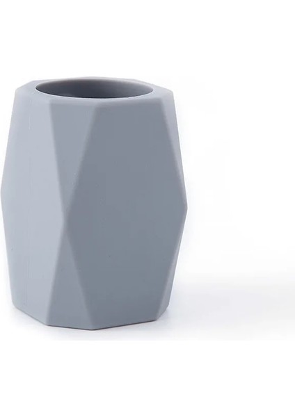 Geometri-Gri Tarzı Licone Kalemlik Geometrik Kalem Standı Masaüstü Saklama Kutusu Kutusu Danışma Ofis Organizatör Kırtasiye Öğrenciler Için Hediyeler (Yurt Dışından)