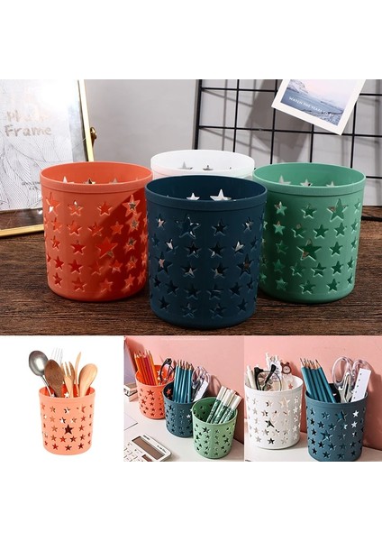 Yeşil Stil Boş Yıldız Fırça Kalem Kalem Pot Tutucu Konteyner Masa Düzenleyici Dekor Fırça Kupası (Yurt Dışından) fiyatları