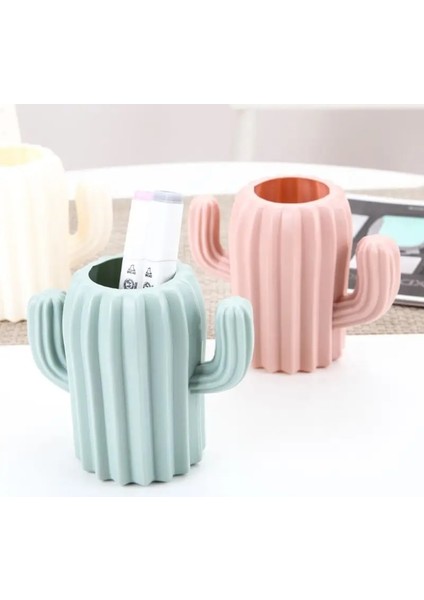 Pembe Tarzı Yaratıcı Kaktüs Masaüstü Organizatör Kalem Kalemlik Konteyner Fırça Pot Kırtasiye Okul Ofis Malzemeleri (Yurt Dışından) modelleri