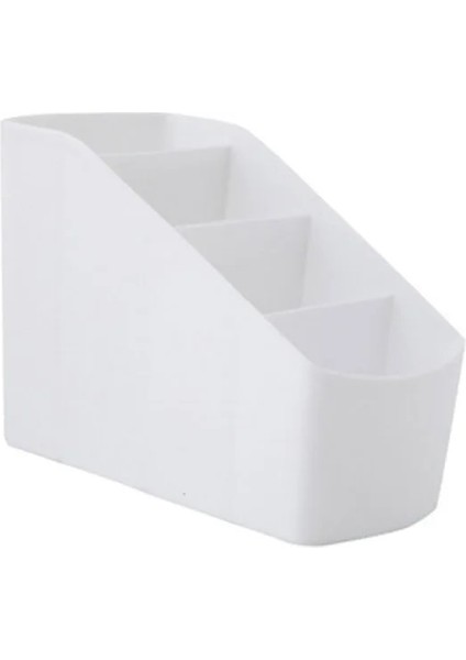 Beyaz2 Tarzı Masa Kalemlik Kalem Makyaj Organizatör Kozmetik Plastik Saklama Kutusu Için Masaüstü Organizatör Okul Ofis Kawaii Kırtasiye (Yurt Dışından)