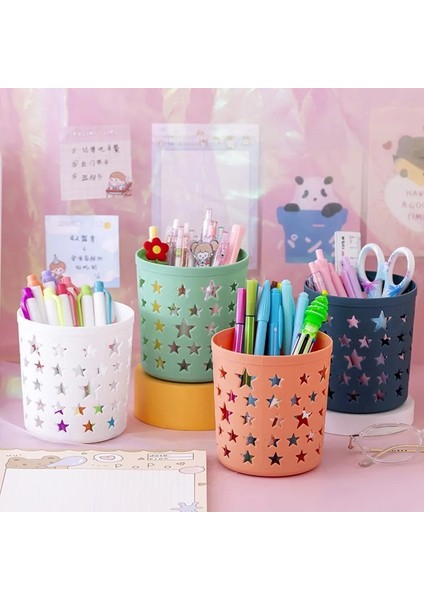 Veya Stil Yaratıcı Boş Yıldız Kalem Kalemlik Tutacağı Fırça Saklama Kabı Masa Düzenleyici Plastik Kırtasiye Kalemlik Ofis Malzemeleri (Yurt Dışından) fiyatları