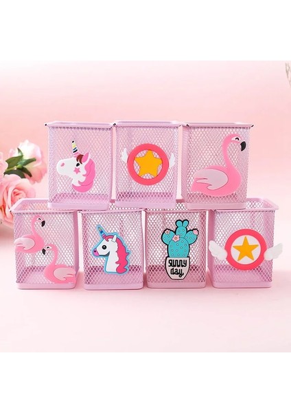No.4 Tarzı Sevimli Unicorn Pembe Metal Içi Boş Kalemlik Ev Ofis Organizatör Çeşitli Eşyalar Kalem Standı Sahipleri Öğrenci Kırtasiye Konteyner (Yurt Dışından) indirimleri
