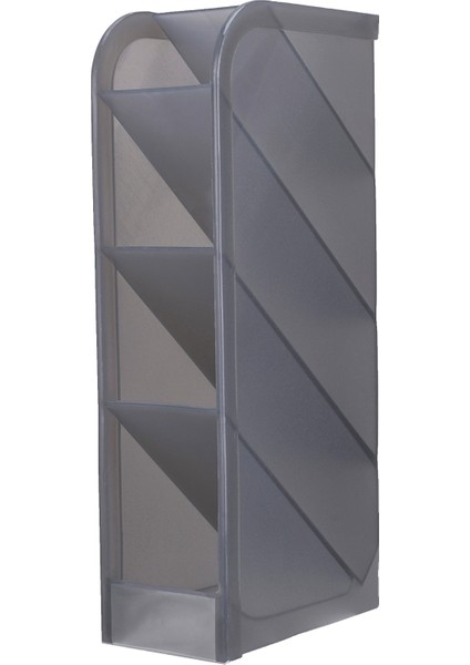 OSS18081H02 Stili Eğik Takılı 4 Izgara Ofis Okul Saklama Kutusu Masa Kalemi Kalem Organizatör Için Çok Fonksiyonlu Masaüstü Kalemlik (Yurt Dışından)