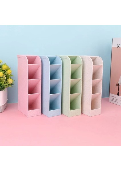 OSS18081H02 Stili Eğik Takılı 4 Izgara Ofis Okul Saklama Kutusu Masa Kalemi Kalem Organizatör Için Çok Fonksiyonlu Masaüstü Kalemlik (Yurt Dışından) indirimleri