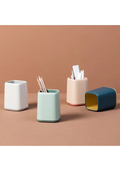 Lacivert Tarzı Sharkbang Yeni Varış Basit Serisi Abs Kalemlik Masa Düzenleyici Saklama Kutusu Kawaool Ofis Kırtasiye (Yurt Dışından) fiyatları