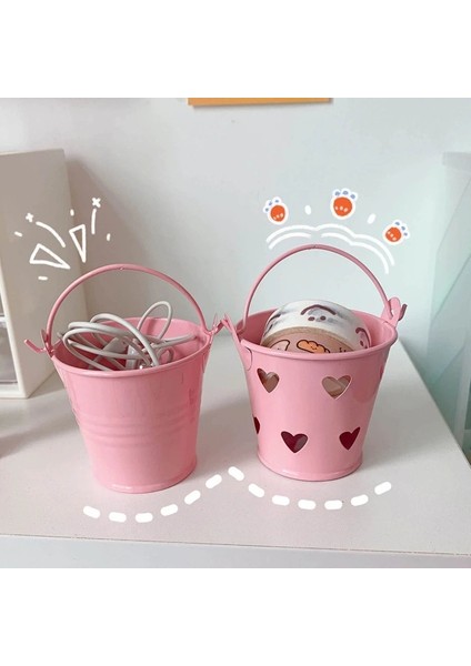 Kalp Pembe Tarzı Kawak Kalemlik Metal Kova Kalem Konteyner Fincan Kırtasiye Makyaj Fırça Tutucu Kadınlar Kız Öğrenciler Için Hediye Standı (Yurt Dışından) modelleri