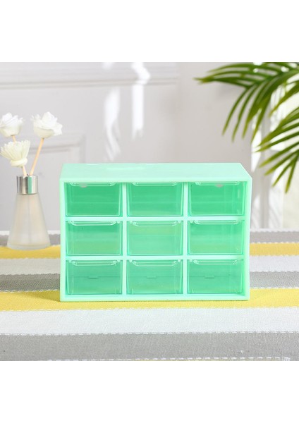 9 Izgaralı Yeşil Stil Kawaii Whitepink 9 Izgara Abs Çekmece Masaüstü Organizatör Masası Saklama Kutusu Ücretsiz Etiket Okul Kırtasiye Aksesuarları Saklama Kutuları (Yurt Dışından)