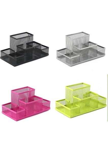 Gümüş Tarzı Moda Çok Fonksiyonlu Ofis Kırtasiye Masa Organizatör Örgü Koleksiyonu Kalemlik Organizatör Kutusu Doğum Günü Hediyesi Için (Yurt Dışından) modelleri