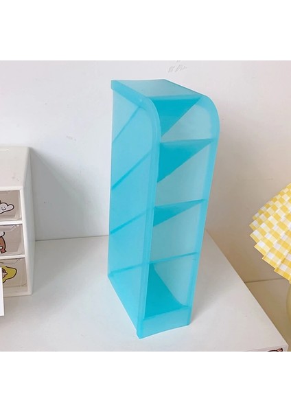 Nt4 Stili Eğik Takılı 4 Izgara Ofis Okul Saklama Kutusu Masa Kalemi Kalem Organizatör Için Çok Fonksiyonlu Masaüstü Kalemlik (Yurt Dışından)