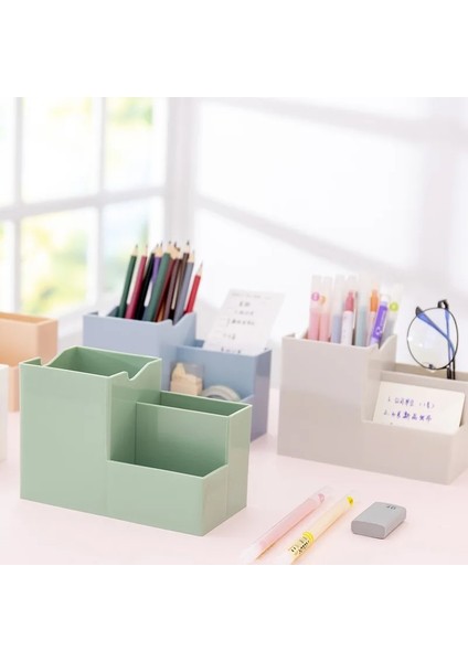 Yeşil Stil 1 Adet Yaratıcı Çok Fonksiyonlu Kalemlik Masaüstü Enkaz Saklama Kutusu Sevimli Masa Aksesuarları Kawaii Masa Düzenleyici (Yurt Dışından) modelleri