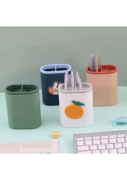 Küçük Kız Tarzı Büyük Kapasiteli Çalışma Masası Kalem Organizatör Tutucu Makyaj Araçları Organizatör Tutucu Ev Ofis Masası Için Uzaktan Caddy Tutucu (Yurt Dışından) modelleri