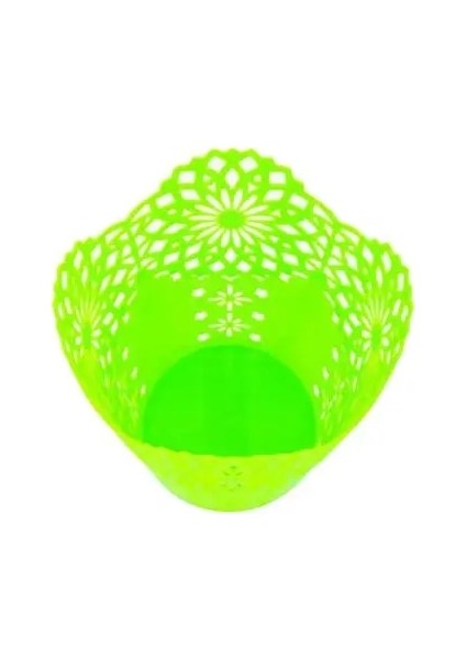 Yeşil Stil Metal Içi Boş Çiçek Kalem Kalem Pot Konteyner Organizatör Makyaj Fırçası Tutacağı Sevimli Kullanışlı ve Dayanıklı (Yurt Dışından)