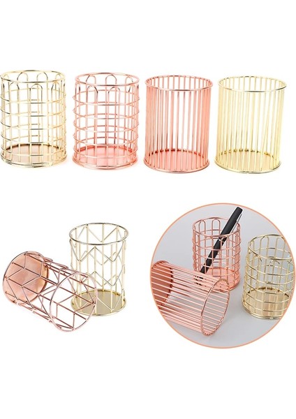 Stil2-Gd Stili 1 Adet Içi Boş Kalem Kalem Pot Tutucu Masaüstü Kalem Konteyner Ofis Okul Saklama Kutusu Masa Kalem Organizatör Makyaj Fırçaları Depolama (Yurt Dışından) fiyatları