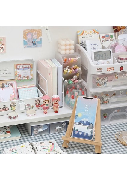 Büyük Ahşap Stand Tarzı Kawaii Kalemlik Masa Düzenleyici 9 Izgaralar Masaüstü Saklama Kutusu Okul Kırtasiye Ofis Organizatör Ücretsiz Etiket Kalem Konteyner (Yurt Dışından) modelleri