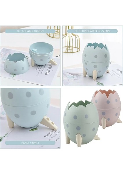 Yeşil Stil 1 Adet Sevimli Yuvarlak Dinozor Yumurta Plastik Kalemlik Standı Ofis Masası Organizatör Kalem Pot Konteyner Kırtasiye Saklama Kutusu Çocuklar Hediye (Yurt Dışından) indirimleri