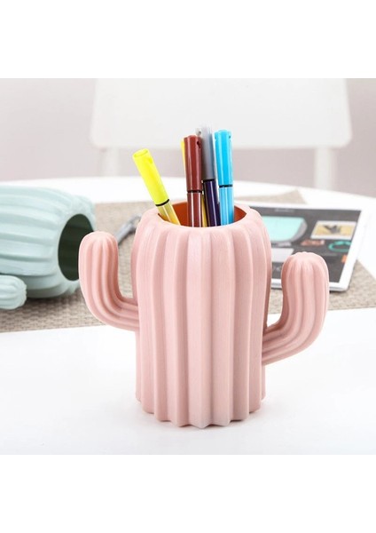 Açık Yeşil Tarzı Kalemlik Öğrenci Kırtasiye Masaüstü Kaktüs Masası Çok Işlevli Saklama Kutusu (Yurt Dışından) fiyatları