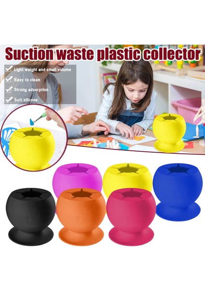 E Stili Yeni Taşınabilir Vinil Silikon Vantuz Tipi Emme Atık Plastik Toplayıcı Toplama Yardımcısı Dıy El Sanatları Atık Saklama Kutusu (Yurt Dışından) fiyatları