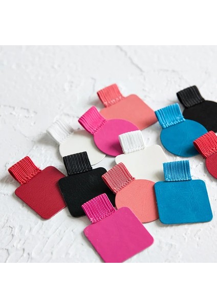 Kare Kırmızı Stil Fromthenon Moleskine Defter Için Renkli Deri Kalem Klipsi Kendinden Yapışkanlı Yaratıcı Kalemlik Kırtasiye Ofis ve Okul Malzemeleri (Yurt Dışından) indirimleri