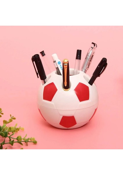 Siyah Stil Sevimli Yaratıcı Futbol Kalemlik Plastik Dayanıklı Masaüstü Organizatör Konteyner Işlevli Kalem Depolama Raf Ofis Aksesuarları (Yurt Dışından) modelleri