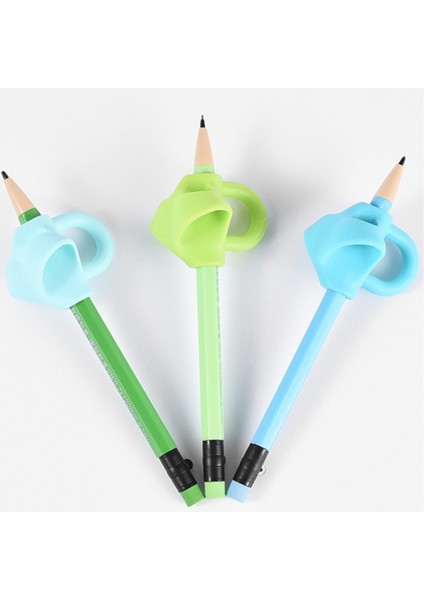 1 Adet 3 Parmak Mavi Stil Ute Silikon Kalemlik Acemi Yazma Yardımı Aracı Bebek Çift Başparmak Duruş Düzeltme Aracı Kalemlik Çocuk Malzemeleri (Yurt Dışından) indirimleri