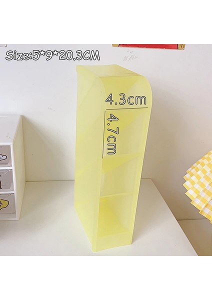 A6 Stili Yeni Kawaii Acıbadem Kurabiyesi Renk 4 Gird Masaüstü Organizatör Kalemlik Büyük Boy Masa Makyajları Kalem Saklama Kutusu Okul Kırtasiye (Yurt Dışından)