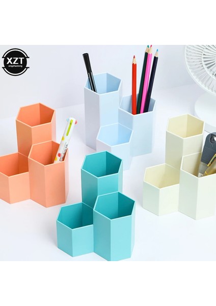 D Stili Kawaii Büyük Kapasiteli Masa Kalemlik Kalem Makyaj Saklama Kutusu Masaüstü Organizatör Standı Durumda Okul Ofis Kırtasiye (Yurt Dışından) fiyatları