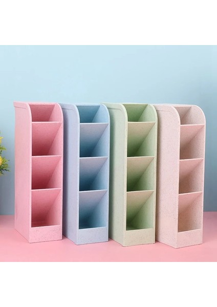 Nt1 Stili Eğik Takılı 4 Izgara Ofis Okul Saklama Kutusu Masa Kalemi Kalem Organizatör Için Çok Fonksiyonlu Masaüstü Kalemlik (Yurt Dışından) fiyatları