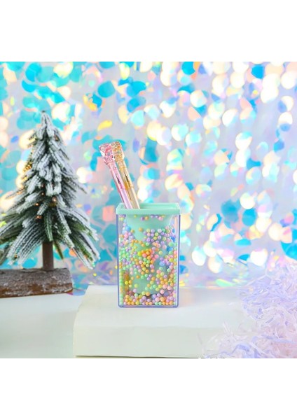 Kare Yeşil Stil Rüya Gibi ve Güzel Köpük Tükenmez Kalemlik Sevimli Masa Düzenleyici Tatlı Kız Tarzı Kawaii Kırtasiye Öğrenci Hediyesi (Yurt Dışından) modelleri