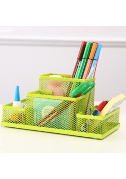 Gümüş Tarzı 1 Adet Moda Çok Fonksiyonlu Ofis Kırtasiye Masa Organizatör Örgü Koleksiyonu Kalemlik Organizatör Kutusu Doğum Günü Hediyesi Için (Yurt Dışından) indirimleri