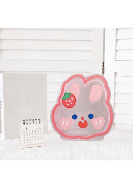 Çilek Tarzı Kawaii Masa Düzenleyici Akrilik Kalemlik Standı Masaüstü Organizatör Masa Kalem Bardak Pot Ofis Kırtasiye Kozmetik Saklama Kutusu (Yurt Dışından) modelleri