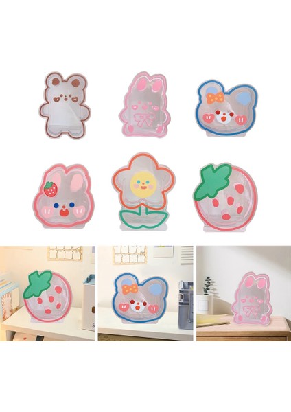 Çilek Tarzı Kawaii Masa Düzenleyici Akrilik Kalemlik Standı Masaüstü Organizatör Masa Kalem Bardak Pot Ofis Kırtasiye Kozmetik Saklama Kutusu (Yurt Dışından) fırsatları