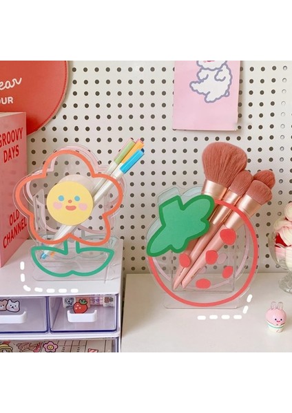 E Stili Masaüstü Temizle Karikatür Kalemlik Sevimli Hayvan Kırtasiye Depolama Tutucu Kutusu Ev Okul Ofis Yurdu Için Büyük Kapasiteli (Yurt Dışından) indirimleri