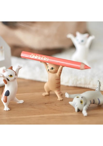 Turuncu Kedi Stili Komik Kedi Kalemlik Oyuncak Her Şeyi Tutun Kedi Kulaklık Braketi Ev Dekorasyonu Dans Eden Kedi Kalemlik Anime (Yurt Dışından) fırsatları