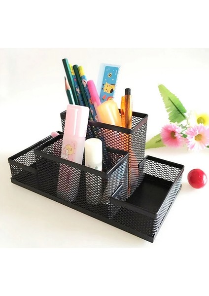 Çok Amaçlı Metal Kalem Standı Kırtasiye Tutacağı Ofis Masası Kırtasiye Organizatörü Gişe Kalem Kalemler Silgi Tutacağı (Yurt Dışından)
