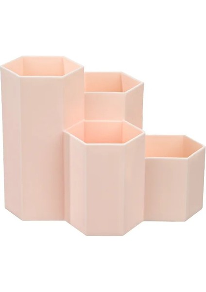 Açık Pembe Tarzı Büyük Kapasiteli Masa Kalemlik Kalem Saklama Kutusu Okul Ofis Kırtasiye Kalemler Depolama Fırça Standı Saklama Kutusu (Yurt Dışından)