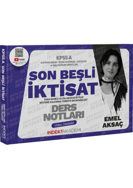 2024 KPSS A Grubu İktisat Son Beşli Video Ders Notları