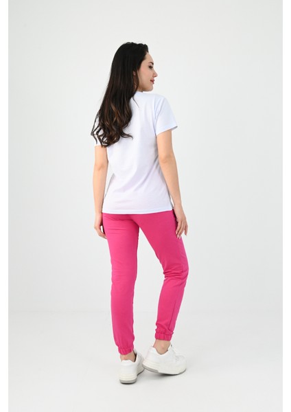 Kadın Kısa Kollu Baskılı Eşofman Takımı 3773-23 modelleri