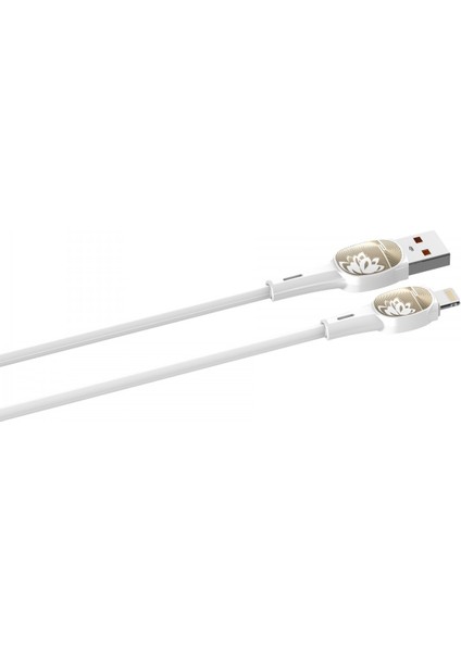 Ldnıo Hızlı Şarj Kablosu 2m Lightning Beyaz LS832
