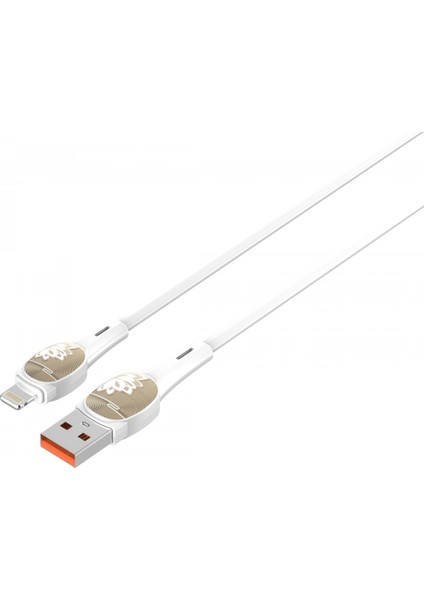 Ldnıo Hızlı Şarj Kablosu 2m Lightning Beyaz LS832