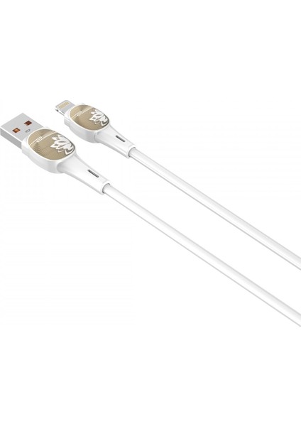 Ldnıo Hızlı Şarj Kablosu 2m Lightning Beyaz LS832