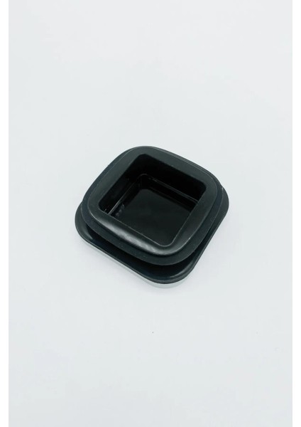 Vakum Krom Kapaklı Kare Cam Kavanoz 6,5X15,5 cm - 450 ml Cam Baharatlık Saklama Kabı 4 Adet